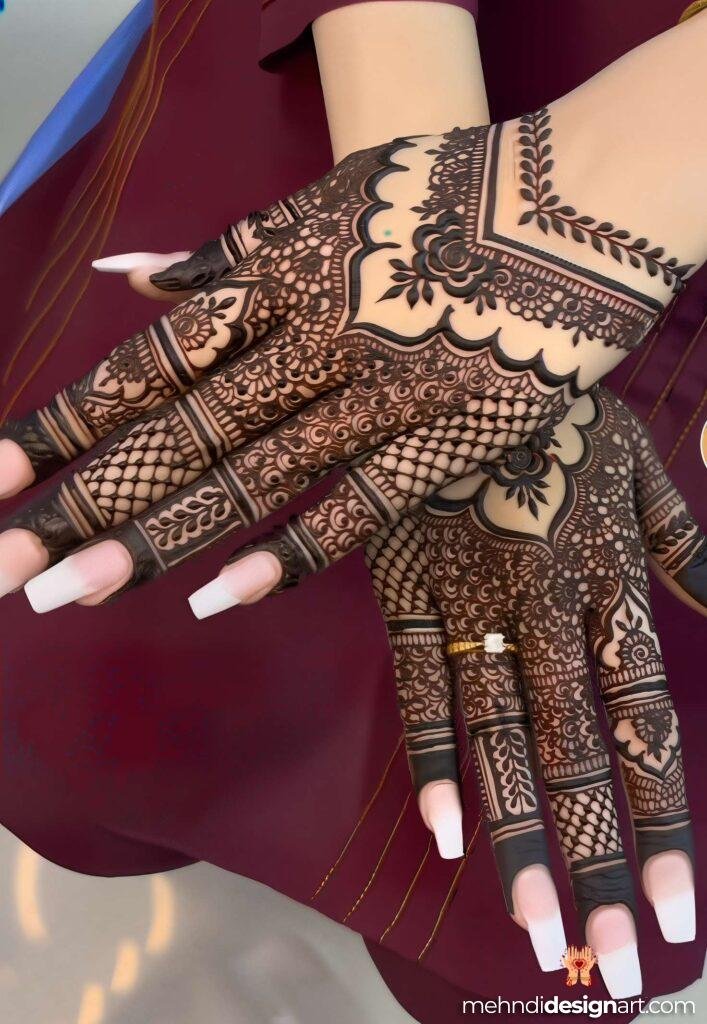 70+ Stylish Mehndi Design Back Hand: Elegant and Trendy Designs 73