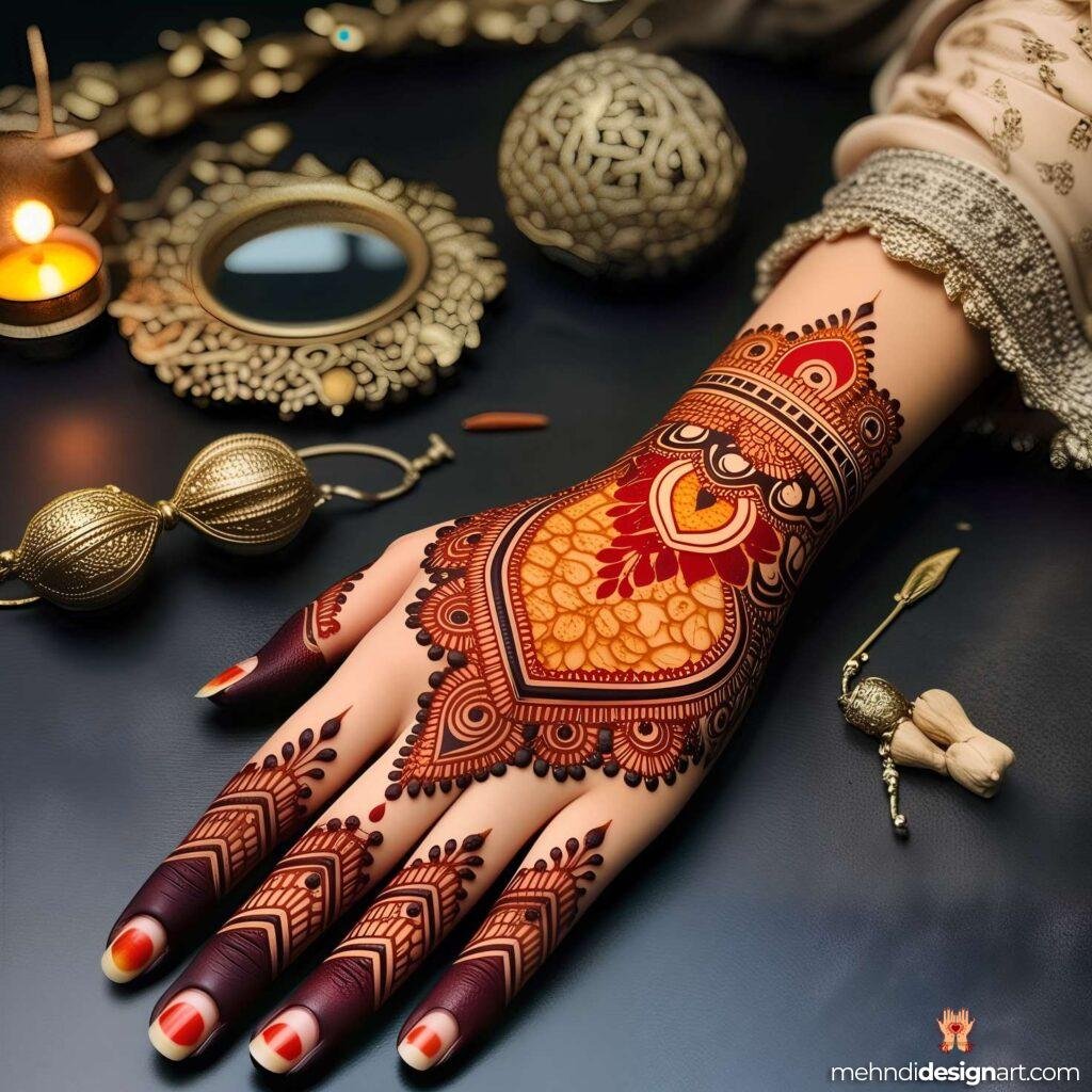 70+ Stylish Mehndi Design Back Hand: Elegant and Trendy Designs 75