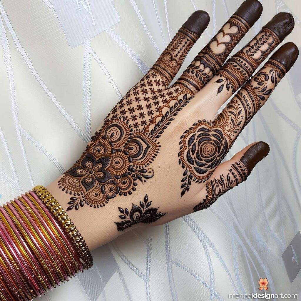 70+ Stylish Mehndi Design Back Hand: Elegant and Trendy Designs 78