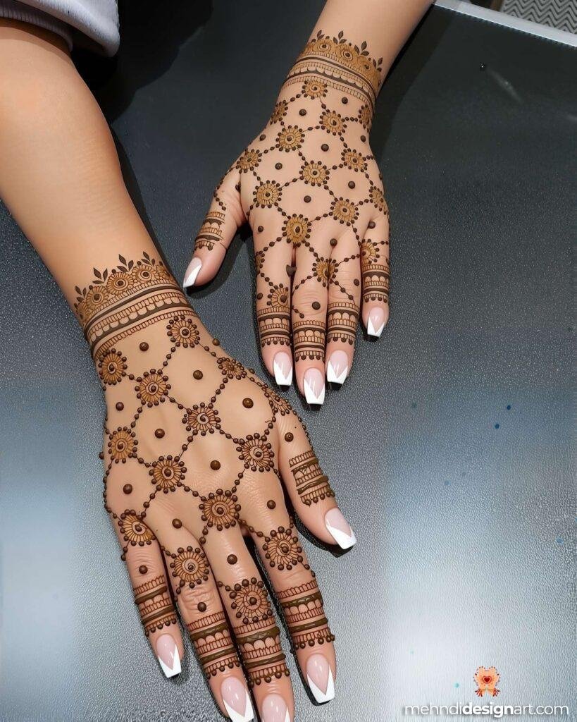 70+ Stylish Mehndi Design Back Hand: Elegant and Trendy Designs 13