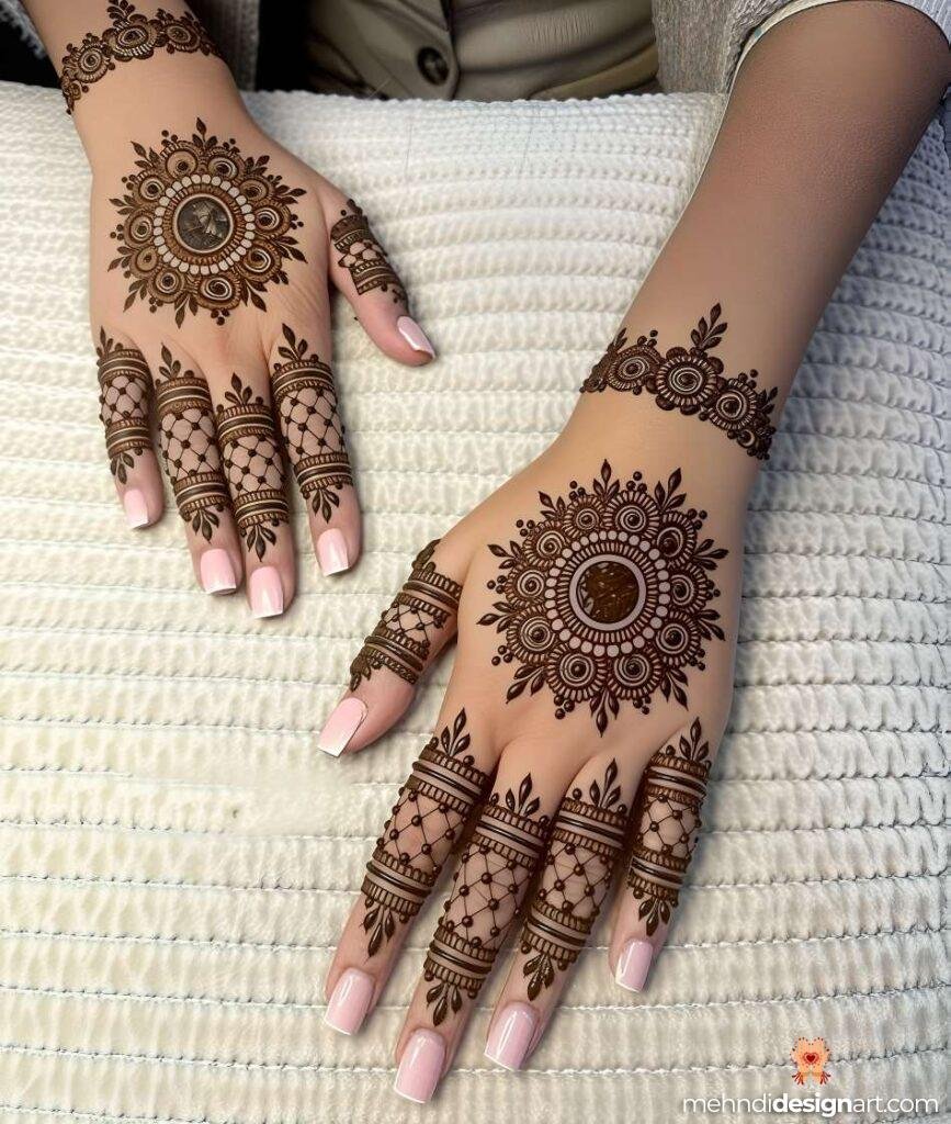 70+ Stylish Mehndi Design Back Hand: Elegant and Trendy Designs 14